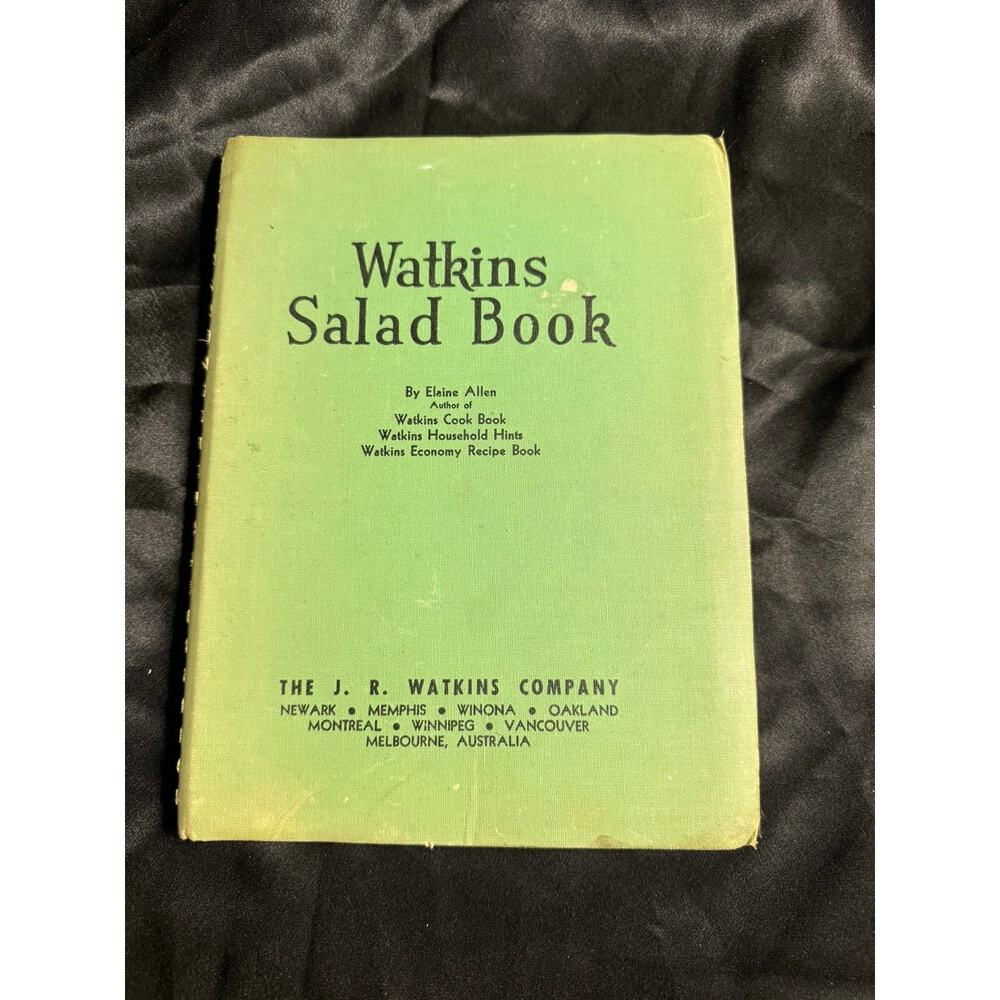Vintage 1946 Watkins Salad Book by Elaine Allen Spiral Bound